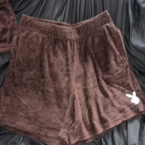 Two piece playboy pj set. Brown size xl - Picture 3 of 3